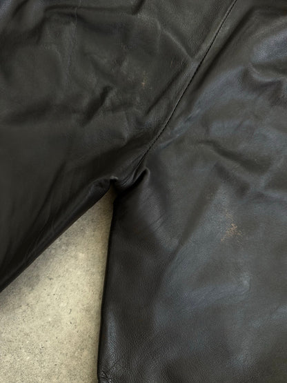 Vintage 1990s Leather Two Piece Set - S/W28
