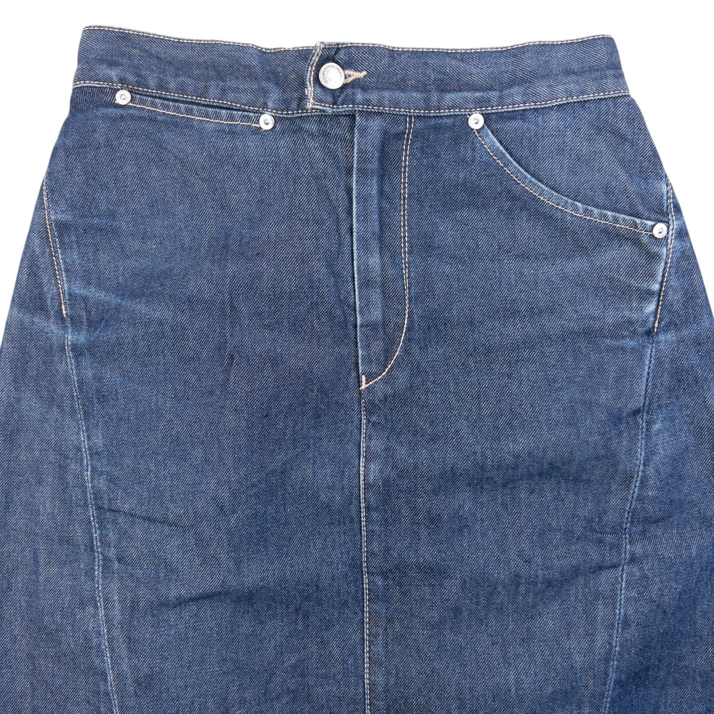 Vintage 2000s Levi's Pleated Back Denim Skirt Womens Size W26 | W26, Blue