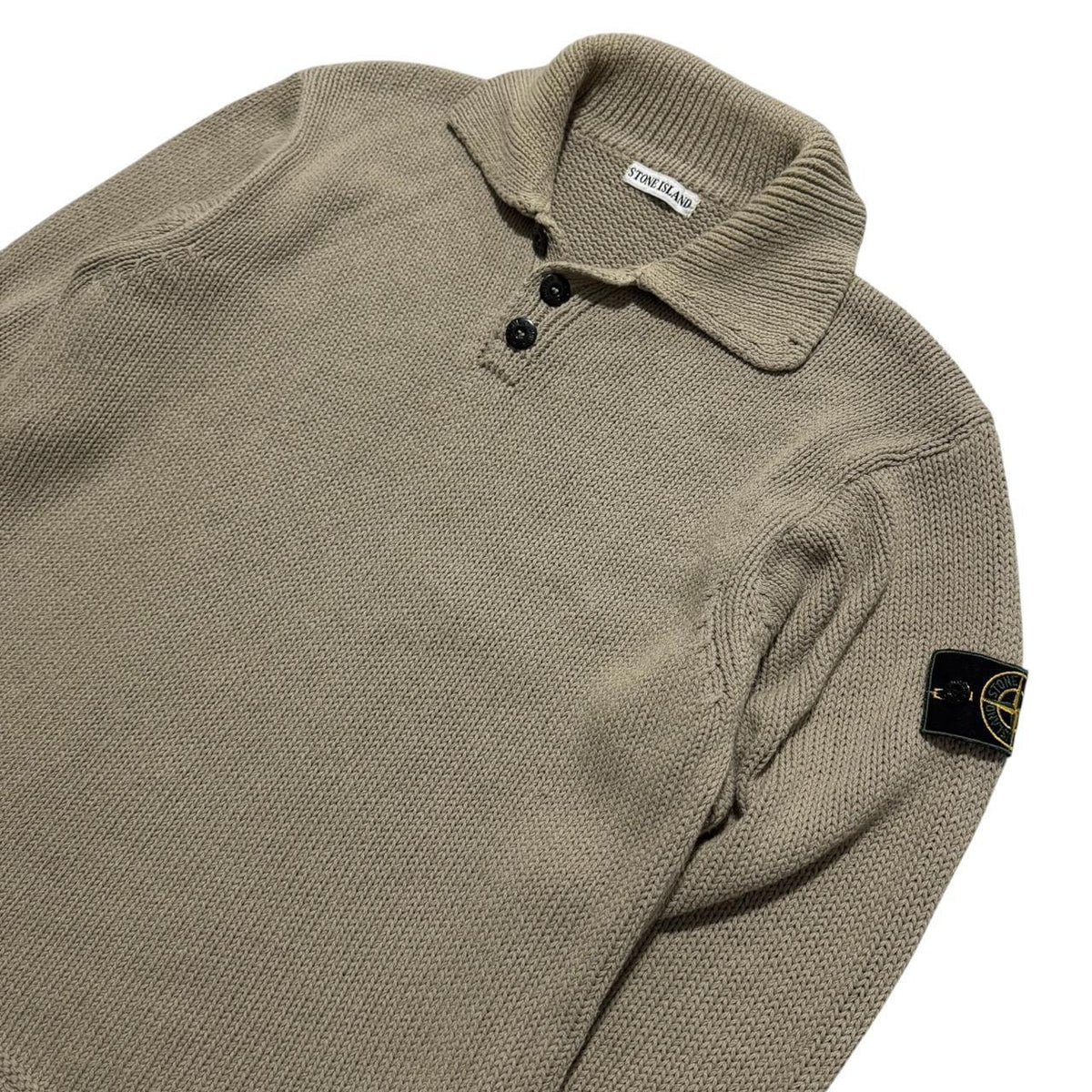 Stone Island 1999 Pullover Knit | Large, Beige