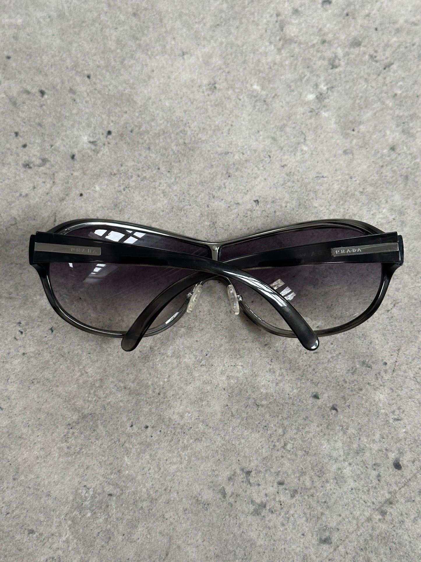 Prada 2000s Wraparound Shield Sunglasses