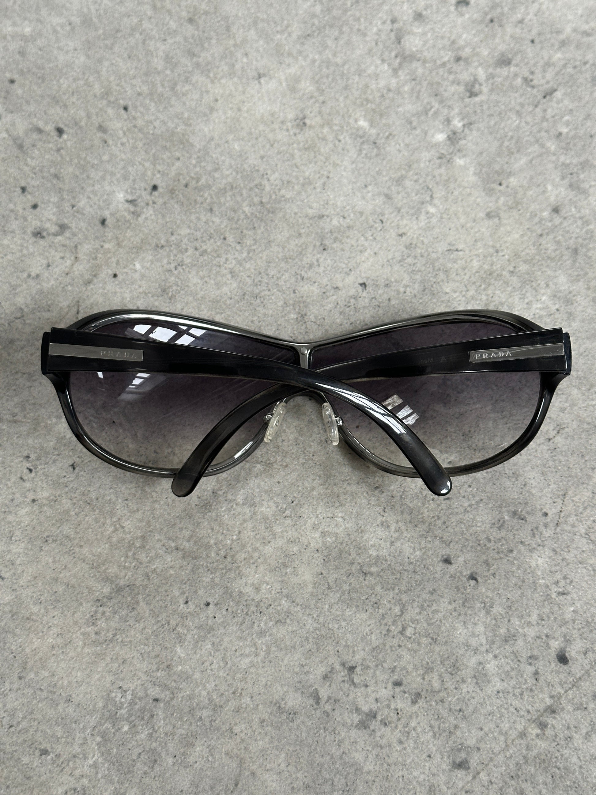 Prada 2000s Wraparound Shield Sunglasses