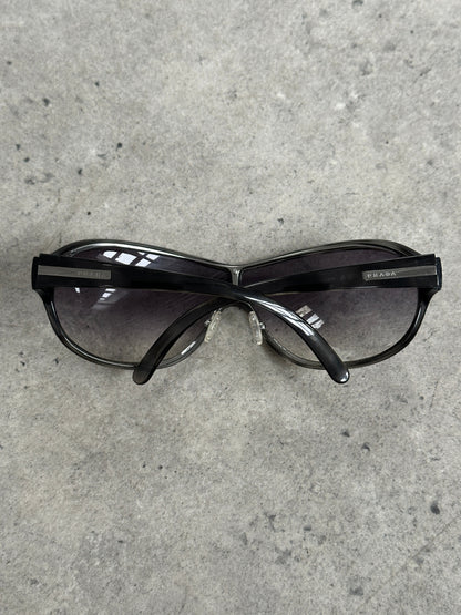 Prada 2000s Wraparound Shield Sunglasses