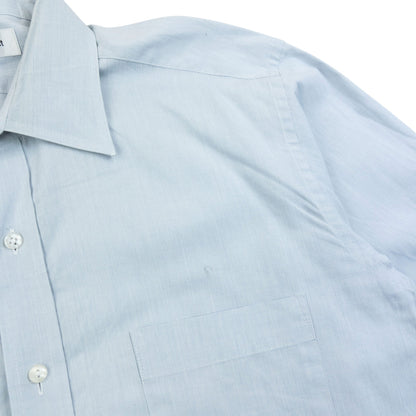 Vintage 90s Issey Miyake Long Sleeve Button Up Shirt Size S | Small, Blue