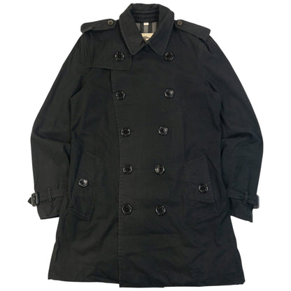 Vintage Burberry Nova Check Lined Trench Jacket Size S | Small, Black
