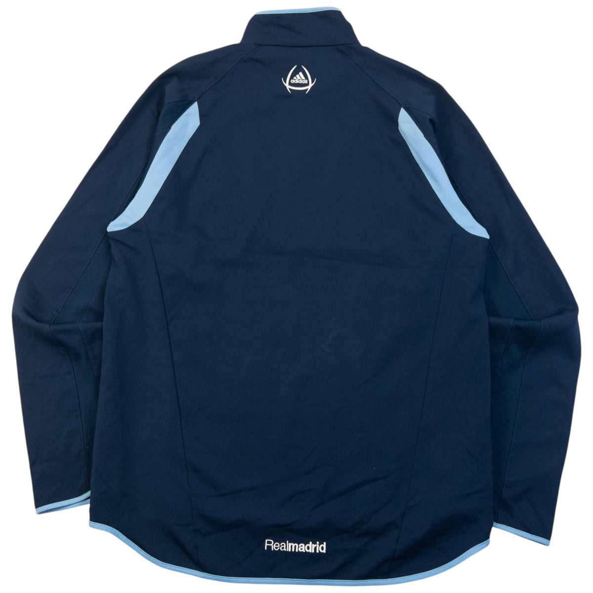 Vintage 2000s Adidas Real Madrid Q Zip Track Jacket Size M | Medium, Navy