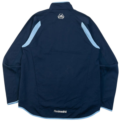 Vintage 2000s Adidas Real Madrid Q Zip Track Jacket Size M | Medium, Navy