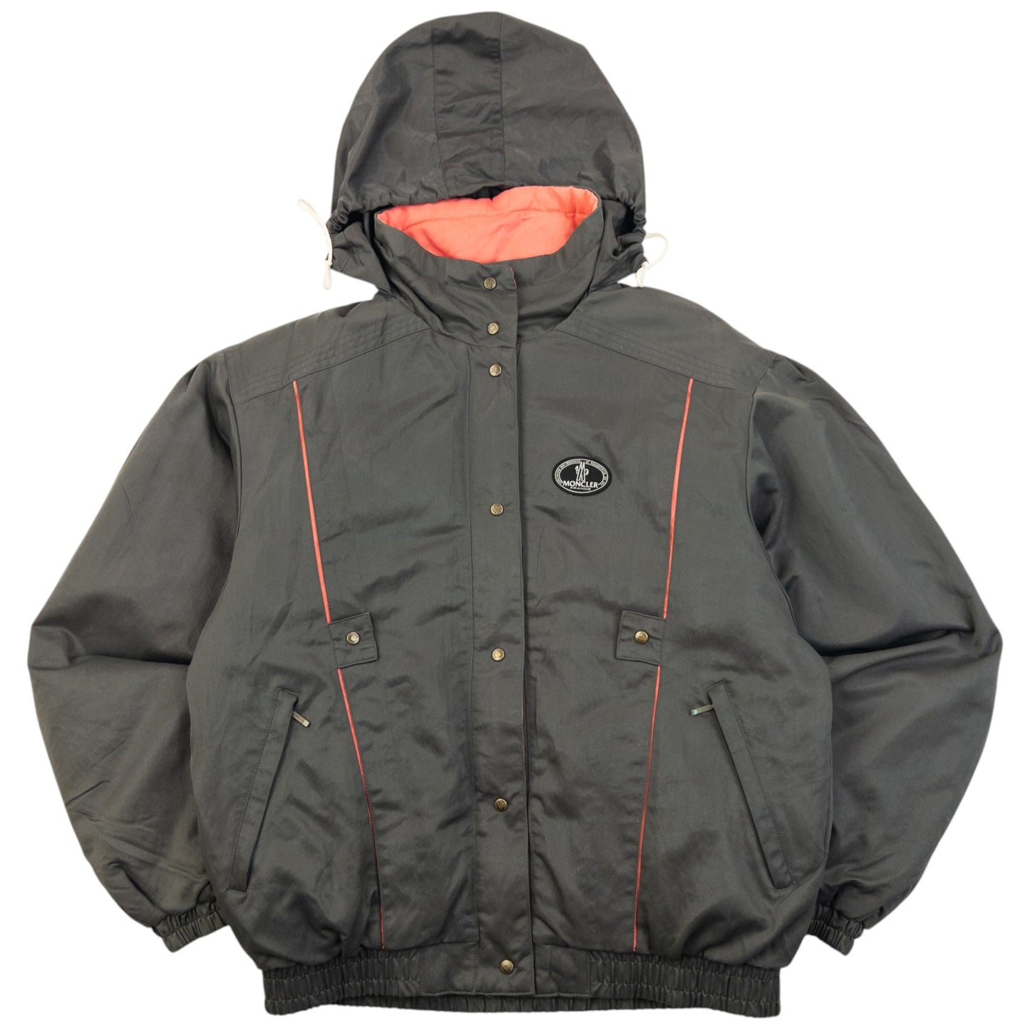 Vintage 90s Moncler Padded Zip Up Jacket Womens Size S | Small, Grey