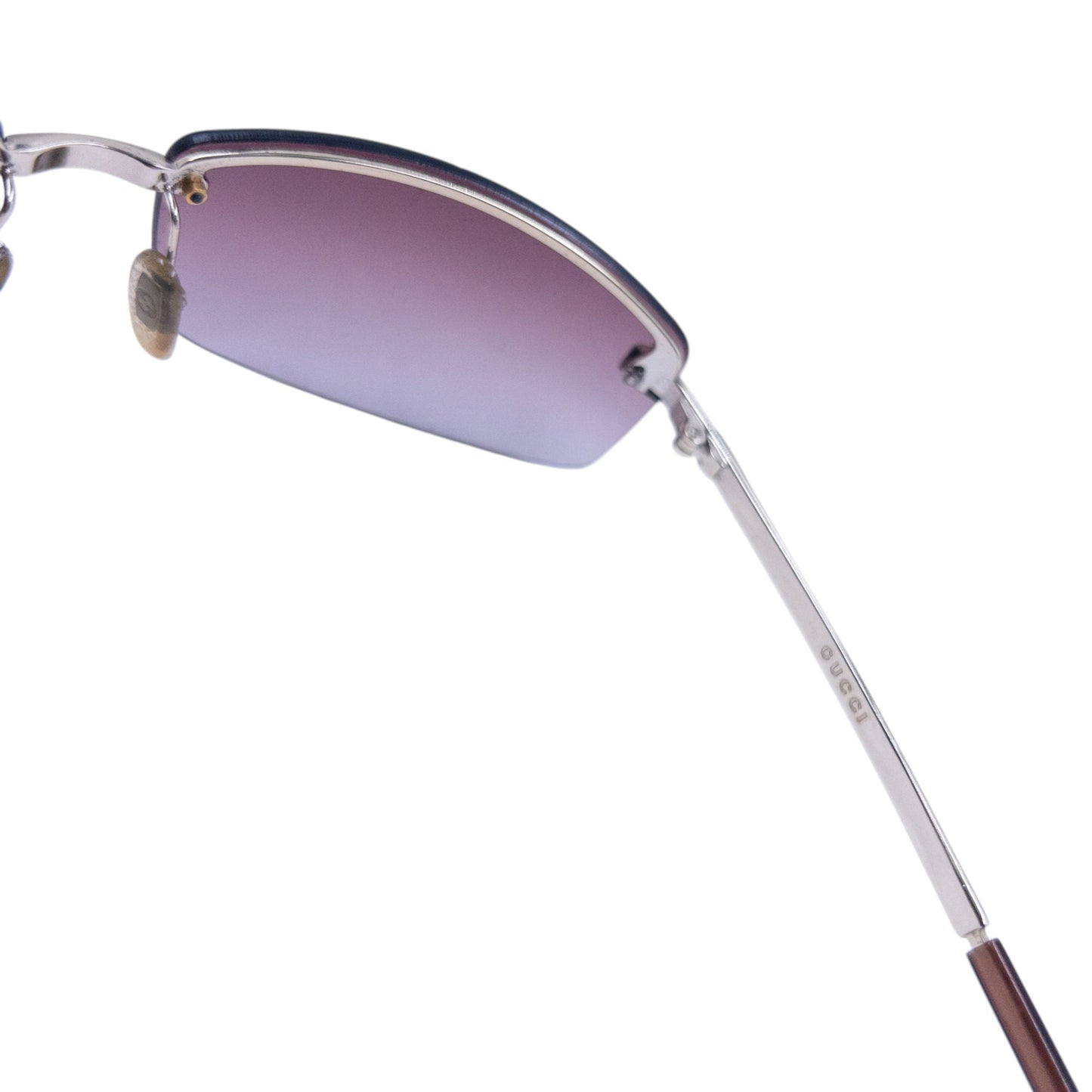 Vintage 90s Gucci Rimless Sunglasses | O/S, Brown