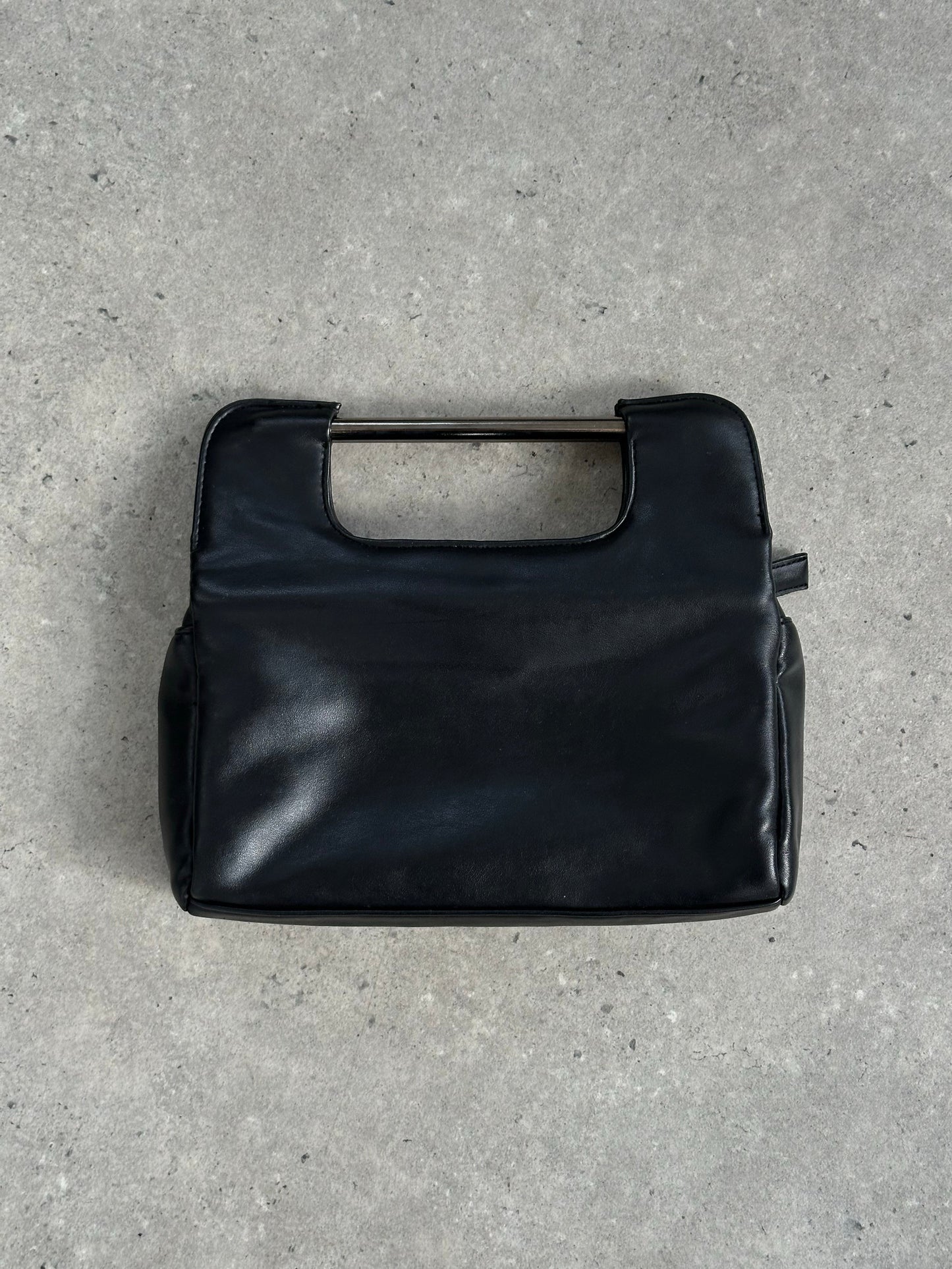 Vintage 1990s Faux Leather Clutch Bag