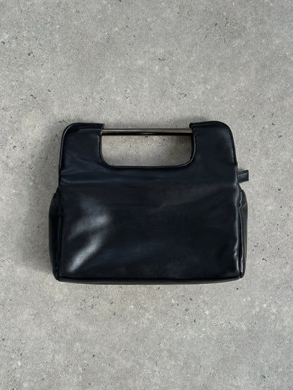 Vintage 1990s Faux Leather Clutch Bag