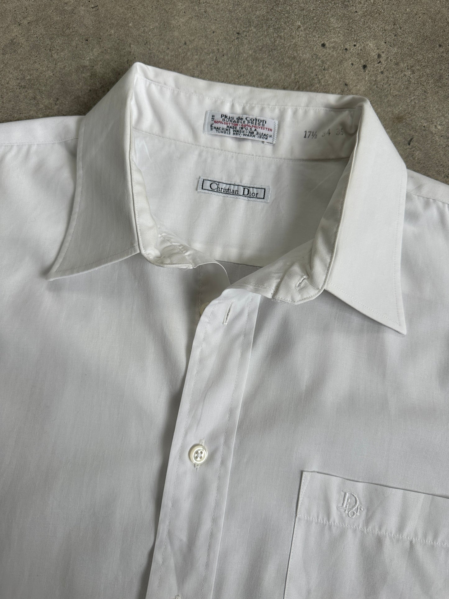Christian Dior 1990s Cotton Logo Shirt - XL