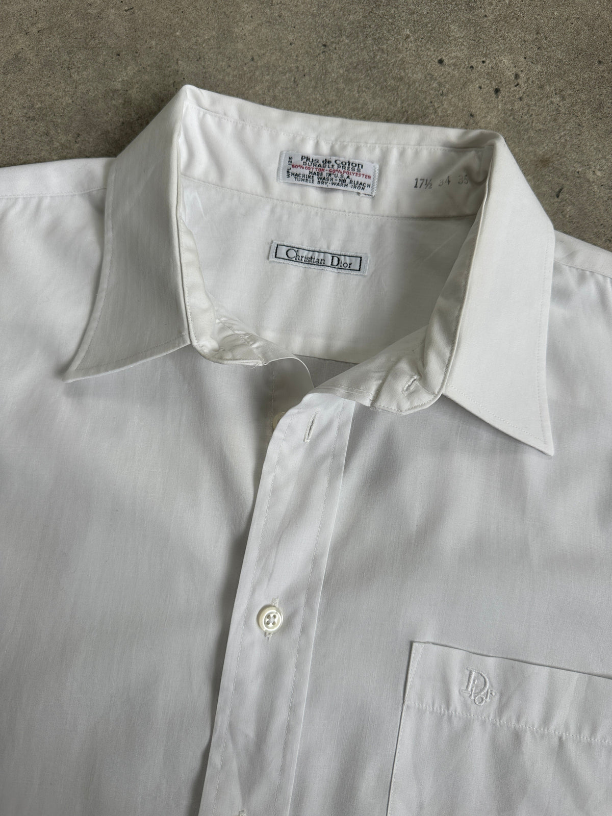 Christian Dior 1990s Cotton Logo Shirt - XL