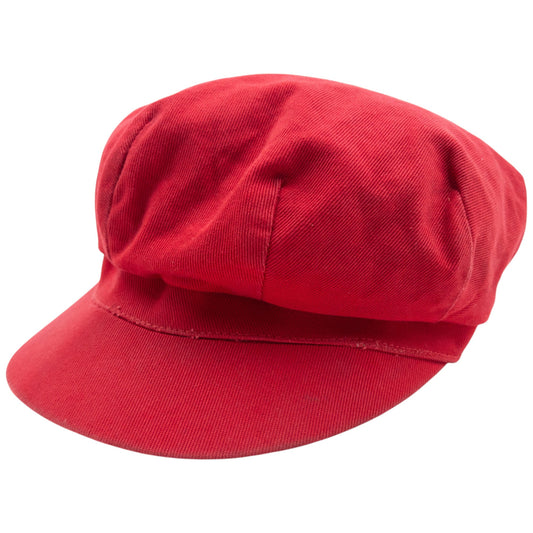 Vintage Burberry Newsboy Hat Size S | O/S, Red