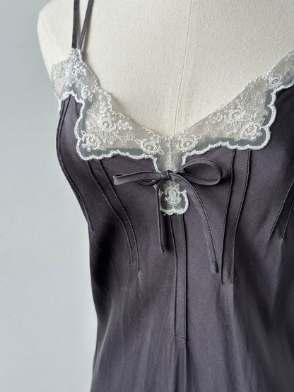 Vintage 2000s Pure Silk Lace Mini Dress - XS