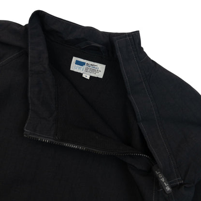 Vintage 1999 Levi's All Duty Nylon Smock Q Zip Jacket Size S | Small, Black