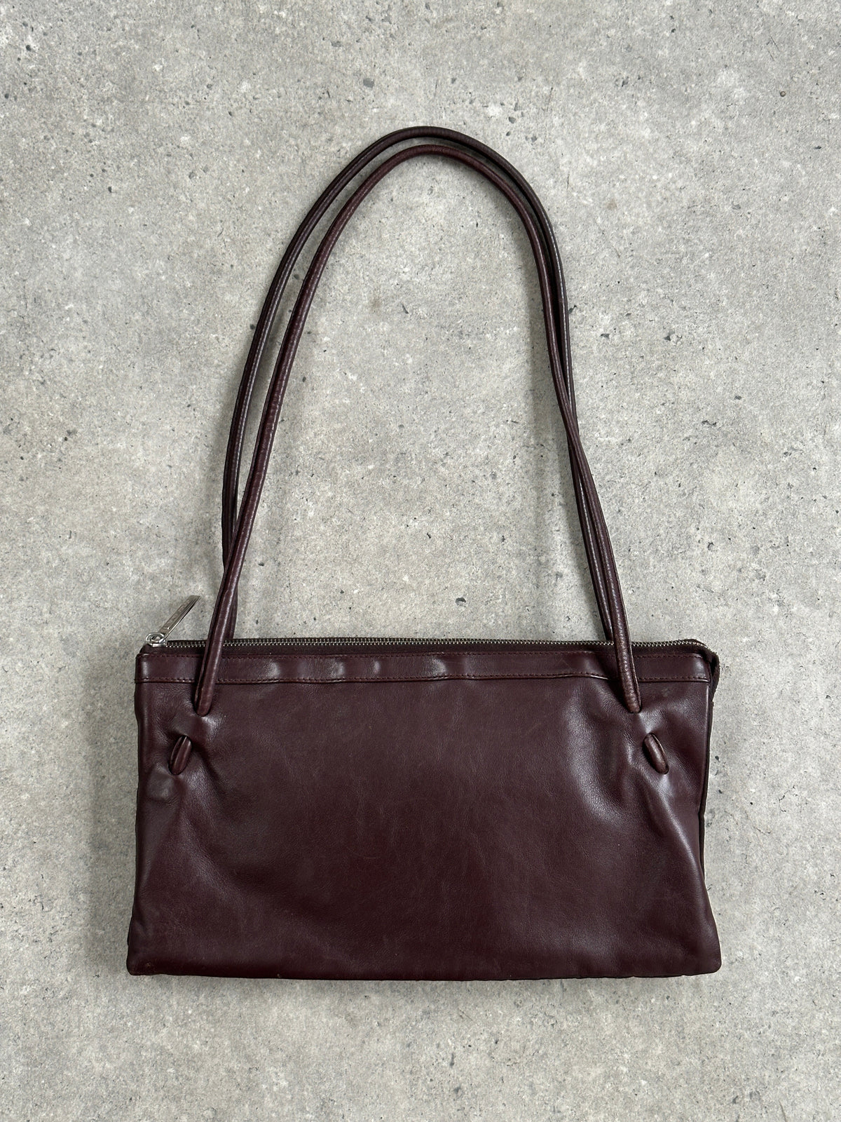 Giorgio Armani 1990s Leather Minimal Shoulder Bag