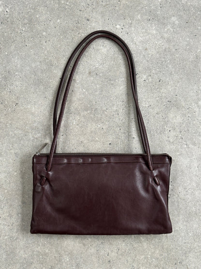 Giorgio Armani 1990s Leather Minimal Shoulder Bag
