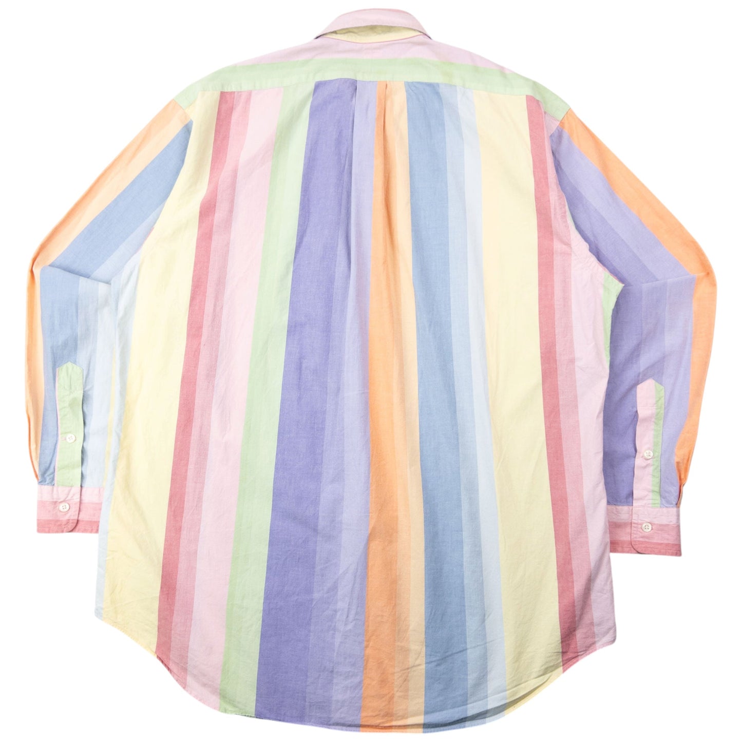 Vintage 90s Polo Ralph Lauren Striped Long Sleeve Button Up Shirt Size XL | XL, Red