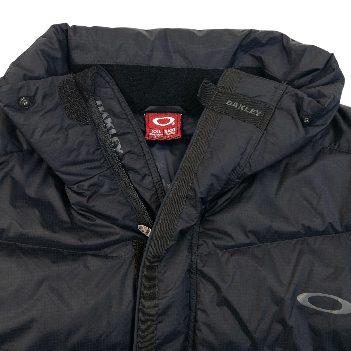 Vintage 90s Oakley Zip Up Puffer Snowboarding Jacket Size XXL | XXL, Navy