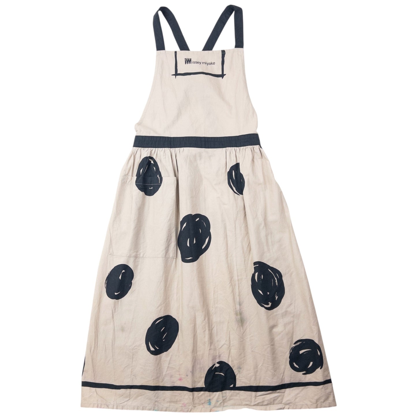 Vintage 90s Issey Miyake Apron | O/S, Beige