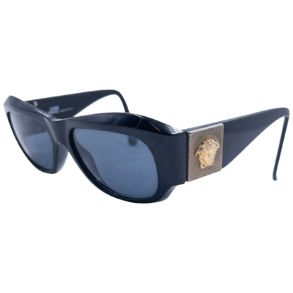 Vintage 90s Gianni Versace Medusa Sunglasses | O/S, Black