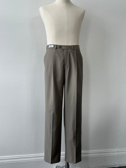 Balmain 2000s Wool Straight Leg Trousers - W32