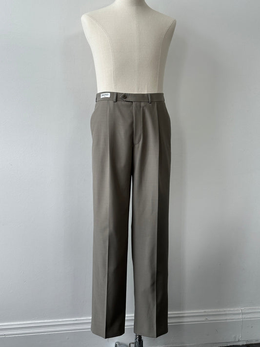 Balmain 2000s Wool Straight Leg Trousers - W32
