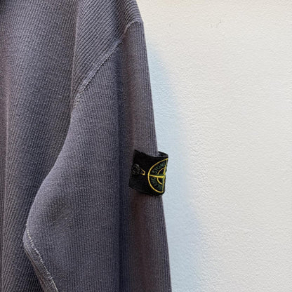 Early 00’s Stone Island Ribbed Knit Jumper (XL) | Extra Large, Charcoal