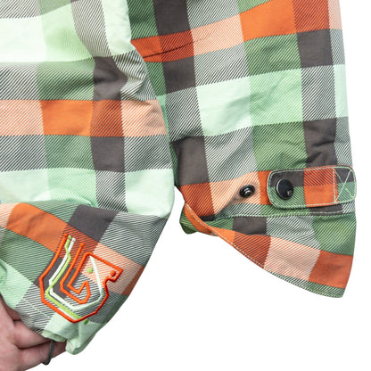 Vintage 2000s Burton City System Checkered Snowboarding Jacket Size XS | XS, Red