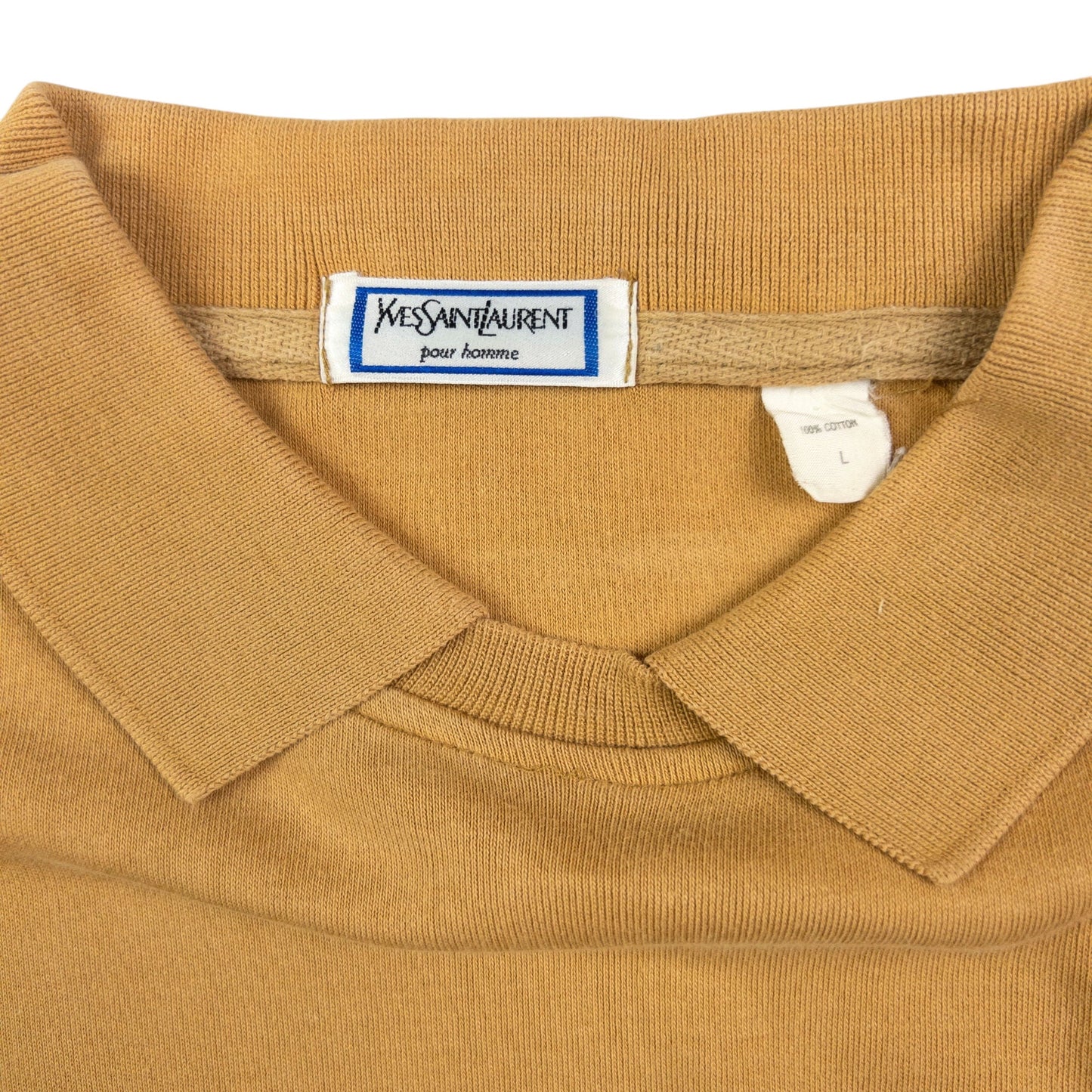 Vintage YSL Yves Saint Laurent Polo Sweatshirt Size L