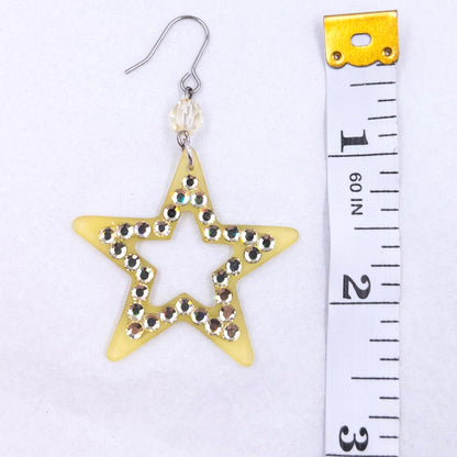 Vintage Hysteric Glamour Diamonte Star Earrings