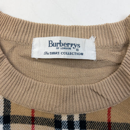 Vintage 90s Burberry Nova Check Jumper Size XS | XS, Brown