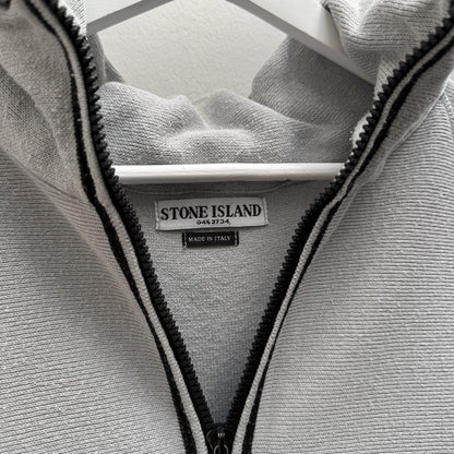 00s Paul Harvey Era Stone Island Zip Jumper (XL) | Extra Large, Grey