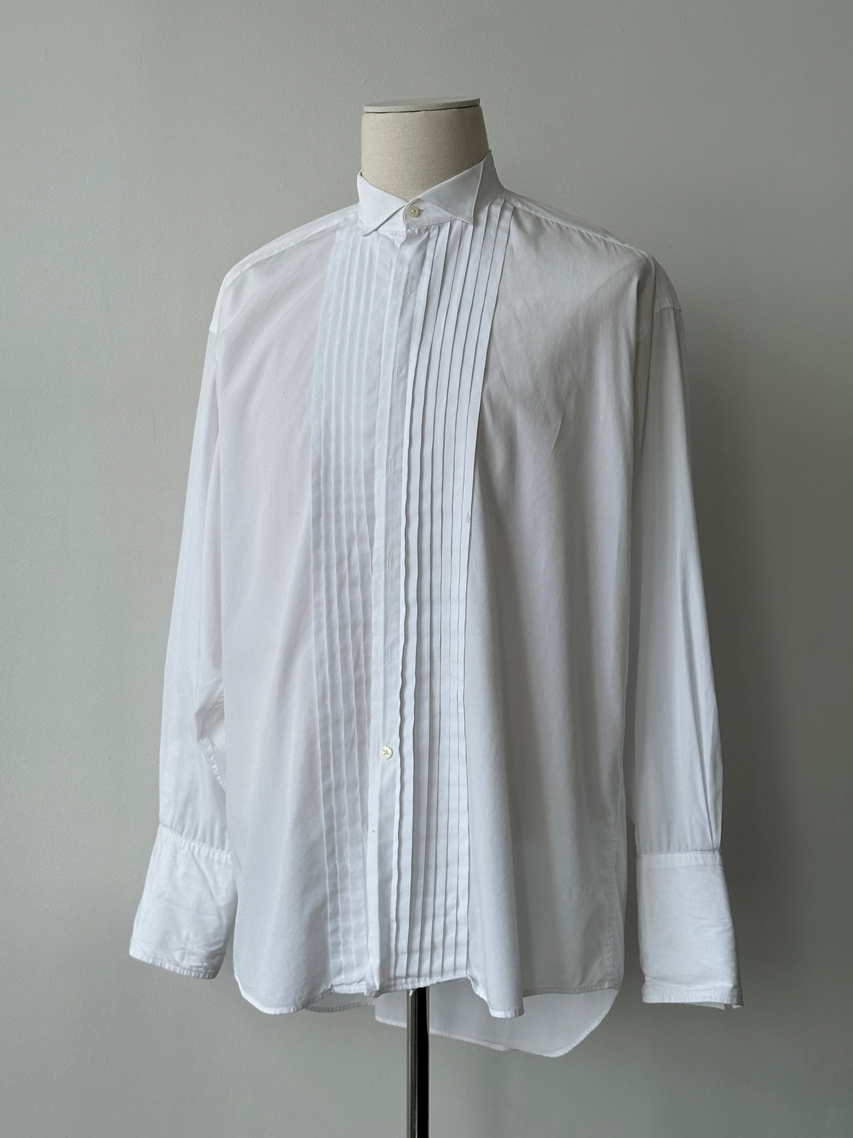 Christian Dior Chemise 1990s Pure Cotton Tuxedo Shirt - XL