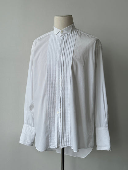 Christian Dior Chemise 1990s Pure Cotton Tuxedo Shirt - XL