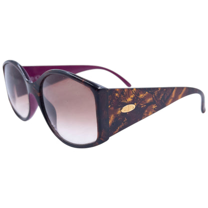 Vintage Dior Pattern Sunglasses | O/S, Tortoiseshell, Purple