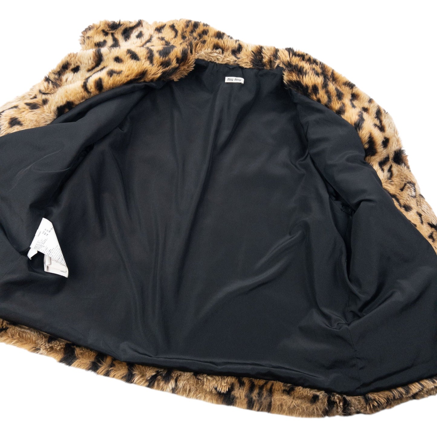 Vintage Miu Miu Faux Fur Leopard Print Jacket Womens Size S | Small, Brown