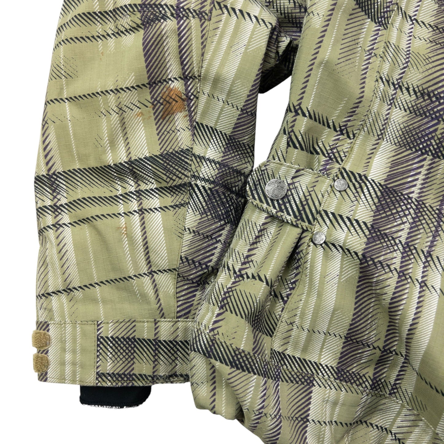 Vintage 2000s Oakley Pattern Zip Up Snowboarding Jacket Size XS | XS, Green