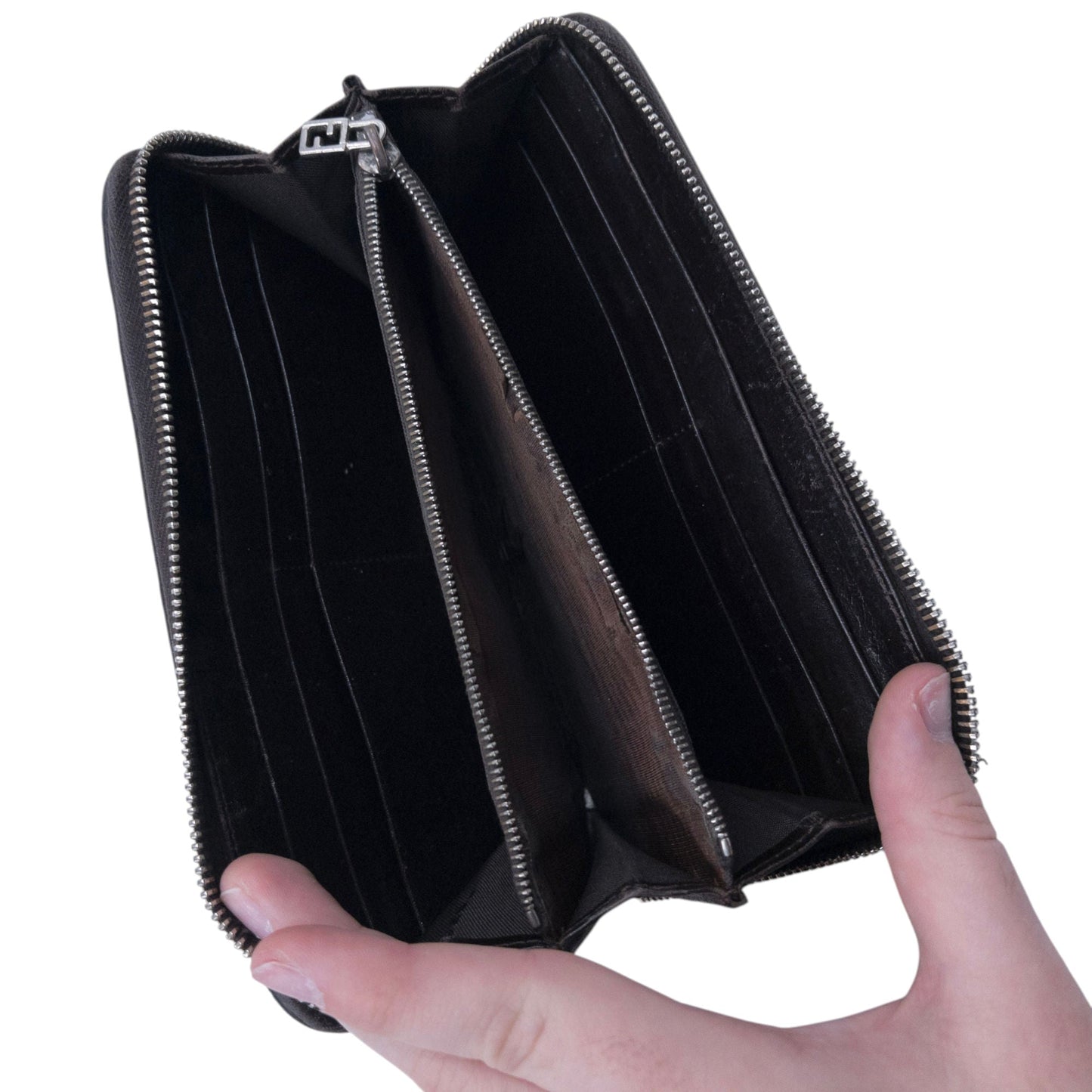 Vintage 2000s Fendi Monogram Purse | O/S, Black