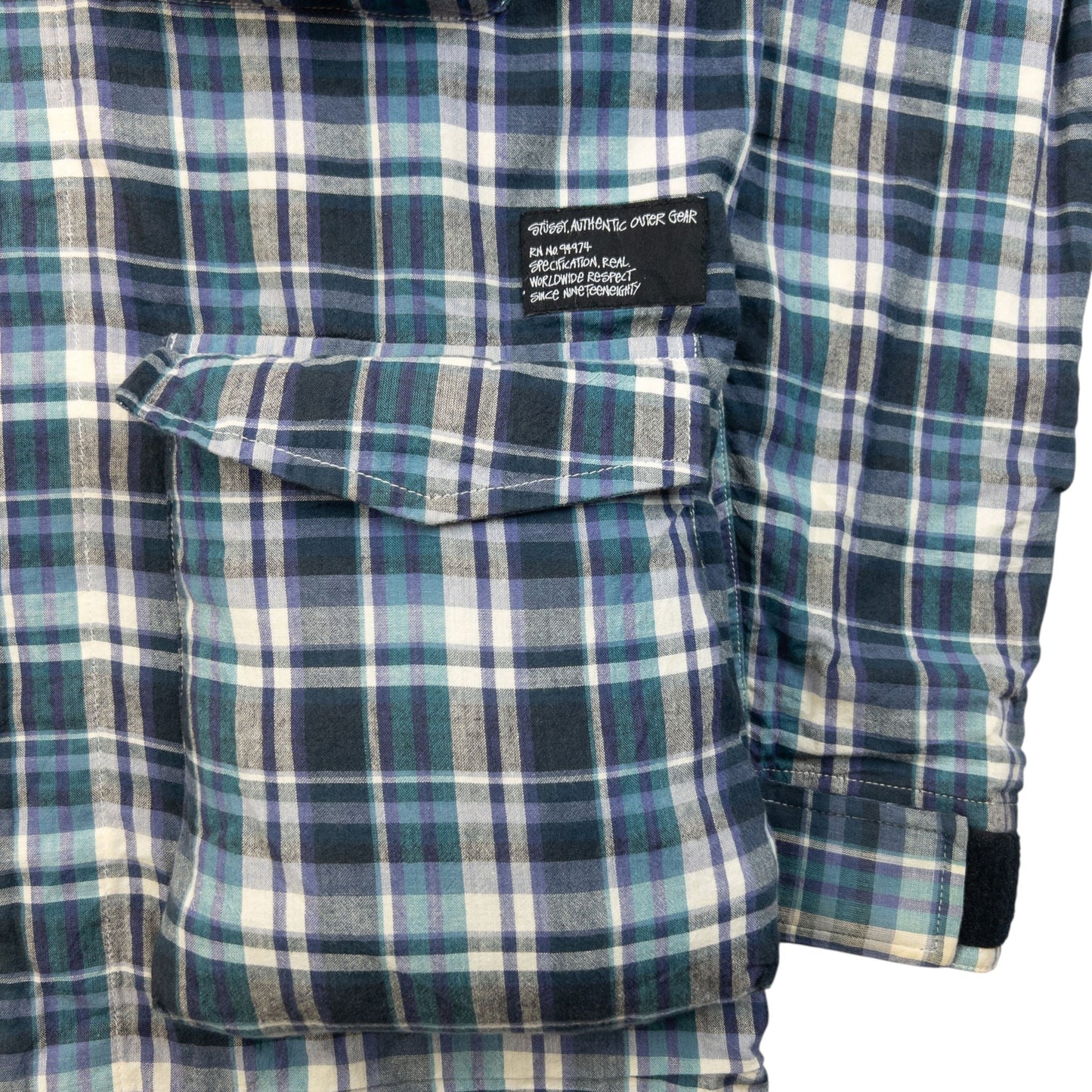 Vintage 2000s Stussy Checkered Zip Up Jacket Size M | Medium, Red