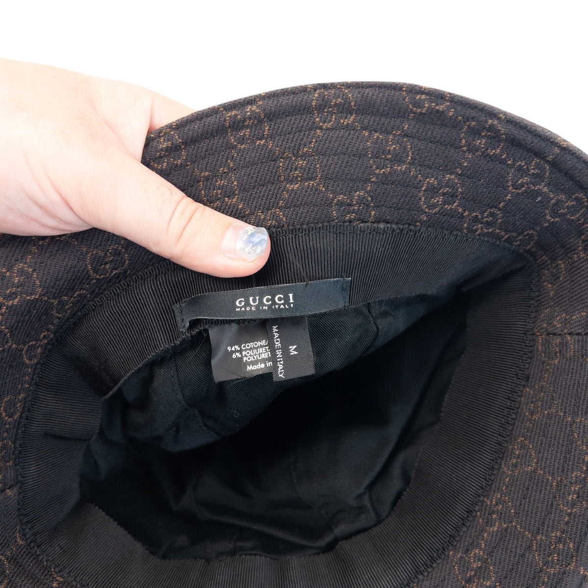 Vintage 2000s Gucci Monogram Bucket Hat | O/S, Brown
