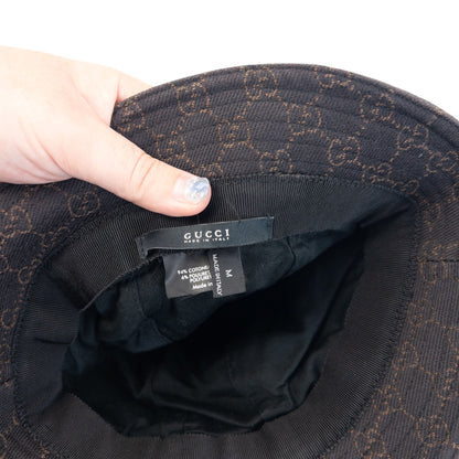 Vintage 2000s Gucci Monogram Bucket Hat | O/S, Brown