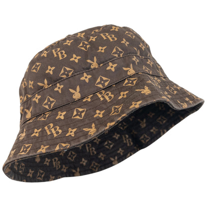 Vintage 2000s Playboy Monogram Bucket Hat | O/S, Brown