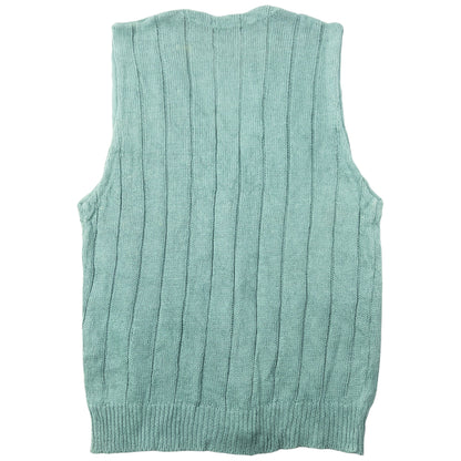 Vintage 90s Issey Miyake Button Up Sweater Vest Size L | Large, Cream