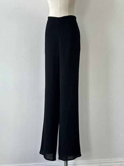 Jaeger 1990s Cotton Straight Leg High Waisted Trouser - W32