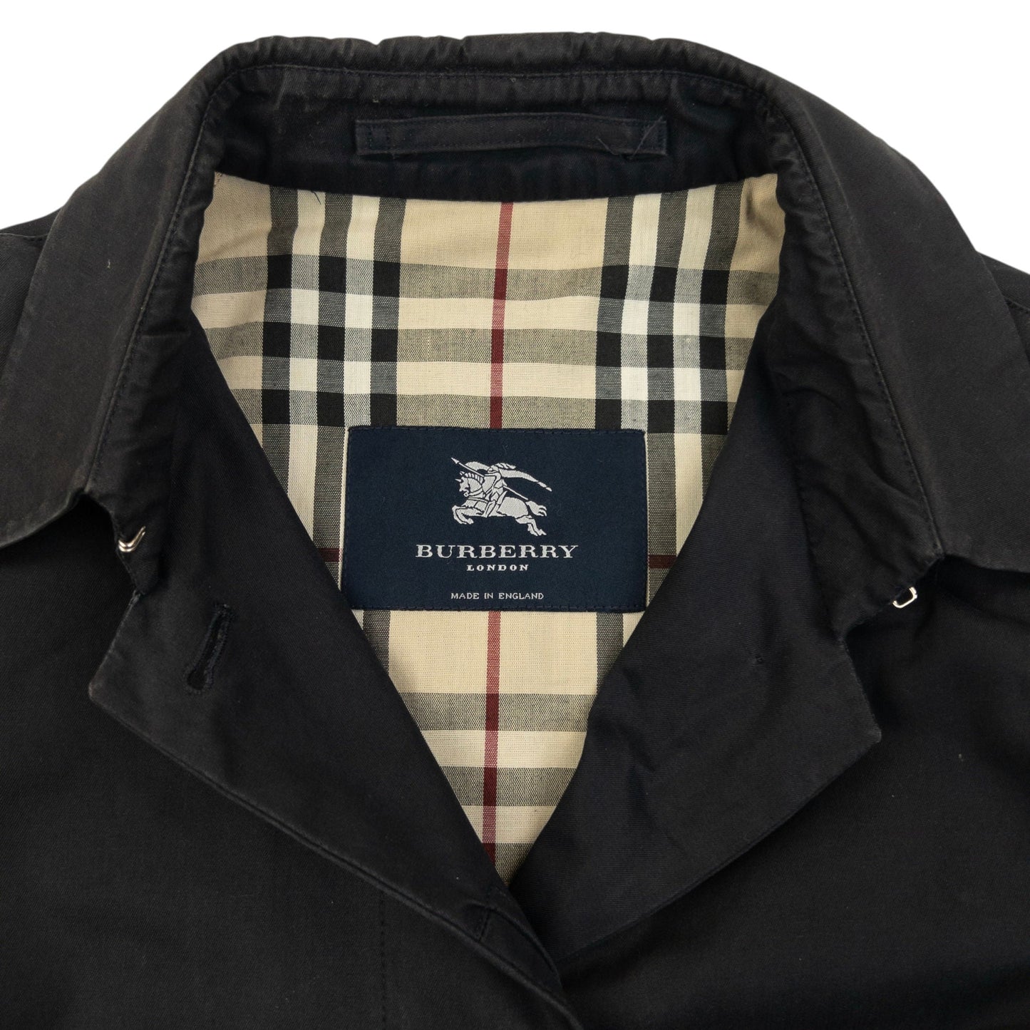 Vintage 2000s Burberry Nova Check Lined Jacket Womens Size M | Medium, Black