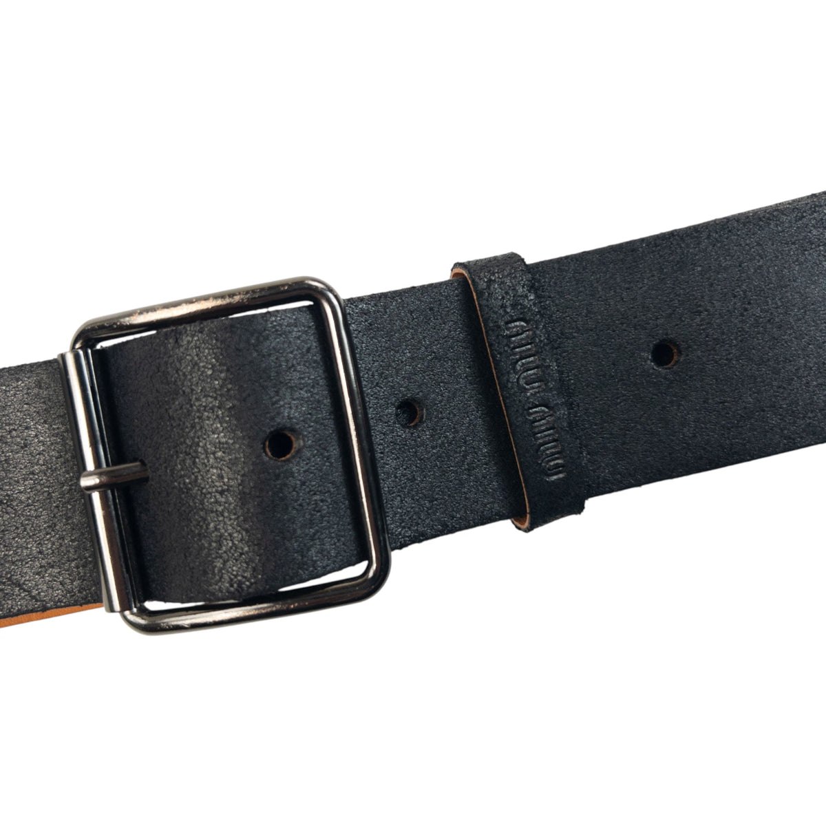 Vintage 2000sMiu Miu Leather Belt Size L | O/S, Black