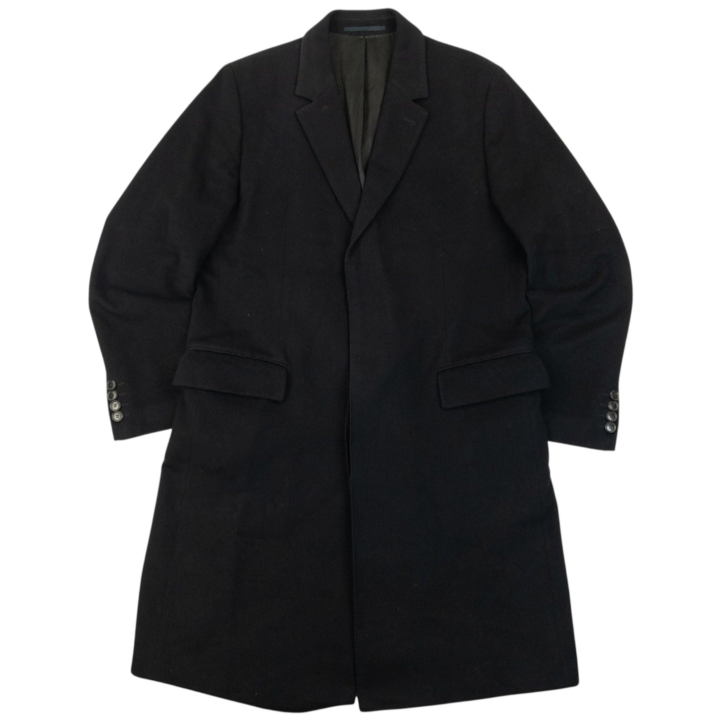 Vintage 2000s Hugo Boss Cashmere Longline Jacket Size XL | XL, Black
