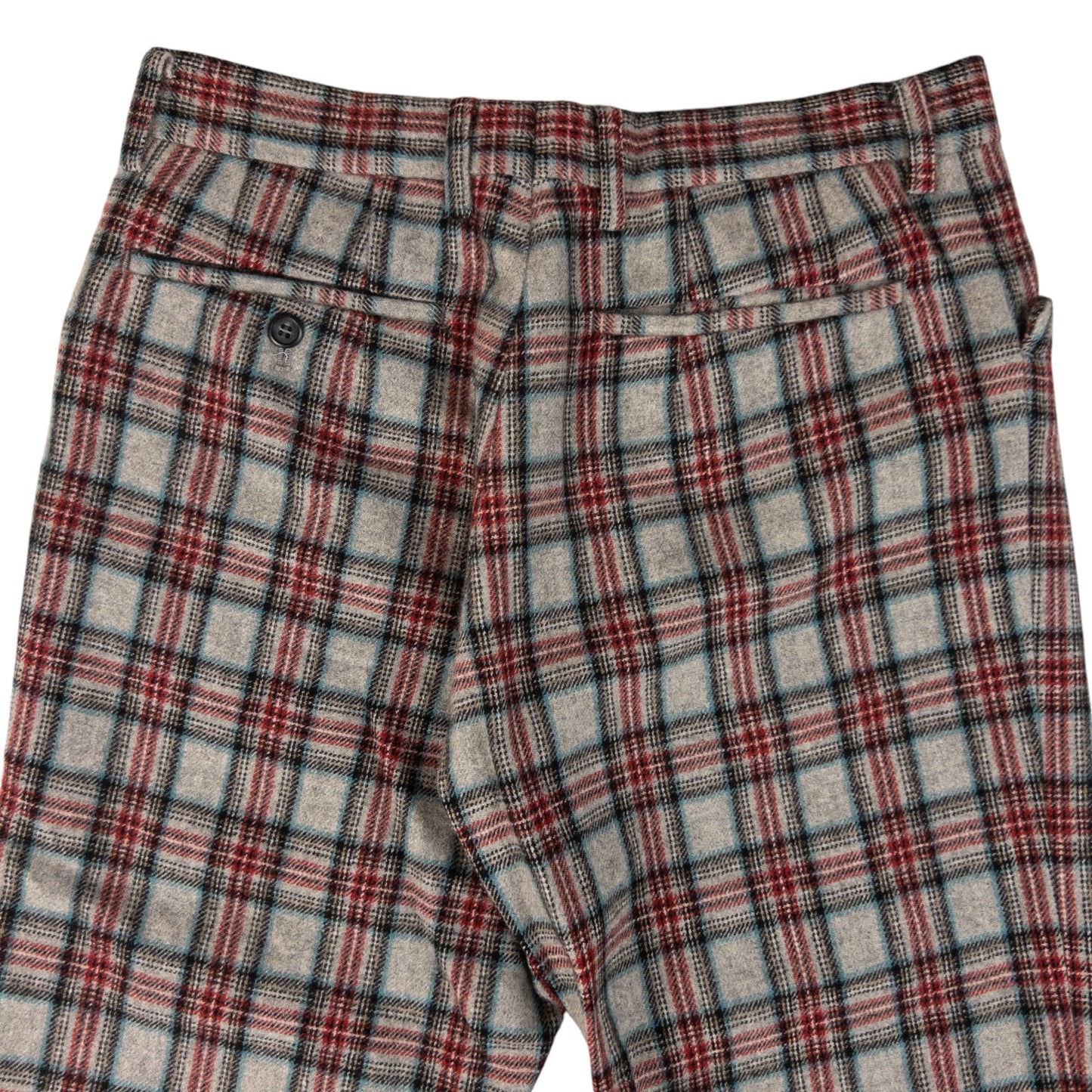 Vintage PPFM Tartan Wool Trousers Size W28