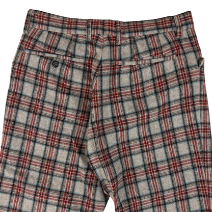 Vintage PPFM Tartan Wool Trousers Size W28